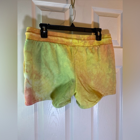 Pride By JoJo Women L Large 11-13 Fleece Shorts Heart Tie Dye Pockets Drawstring - Picture 6 of 11